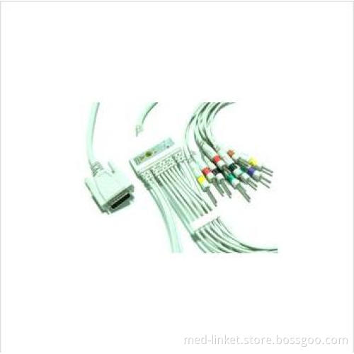 Cardiofax Q ECG-9110K EKG cable and leadwires for Nihon Kohden monitor